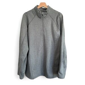 Obermeyer Marathon Top Pullover Men XL 1/4 Zip Gray Athletic Performance